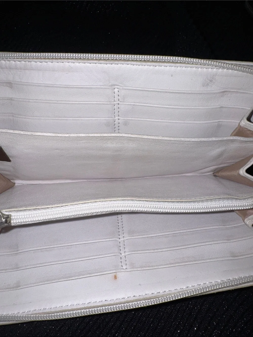 Coach Hamptons y2k vintage pastel scribble pattern zip around wallet